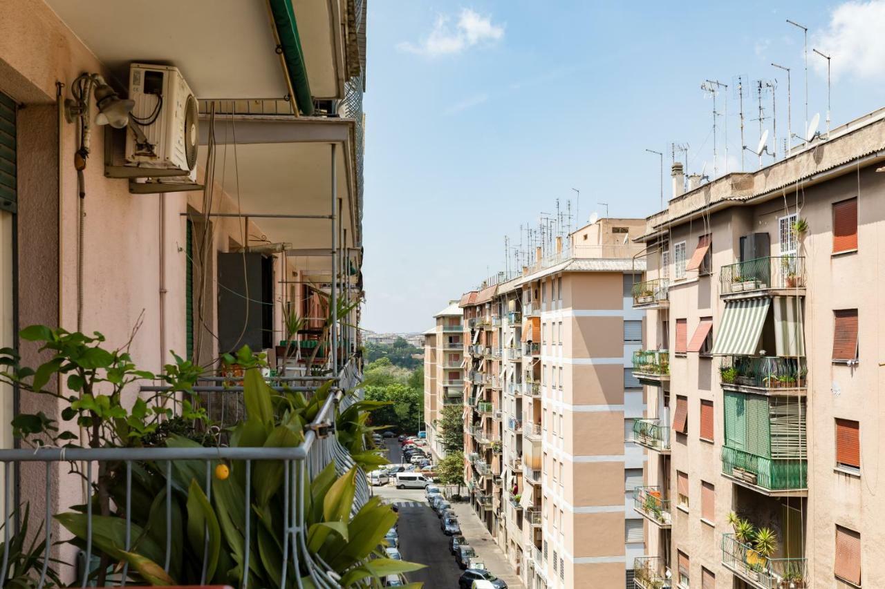 Hortis Apartment, 5 Persone, 2 Camere, Balcone, Metro C E Tram Per Il Centro Rom Exteriör bild